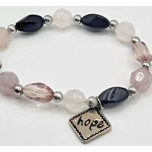 Beaded "Hope" Bracelet 7.5in